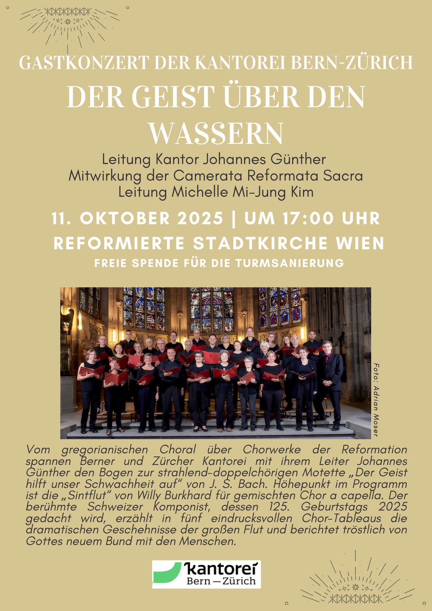Plakat Konzerte Kantorei